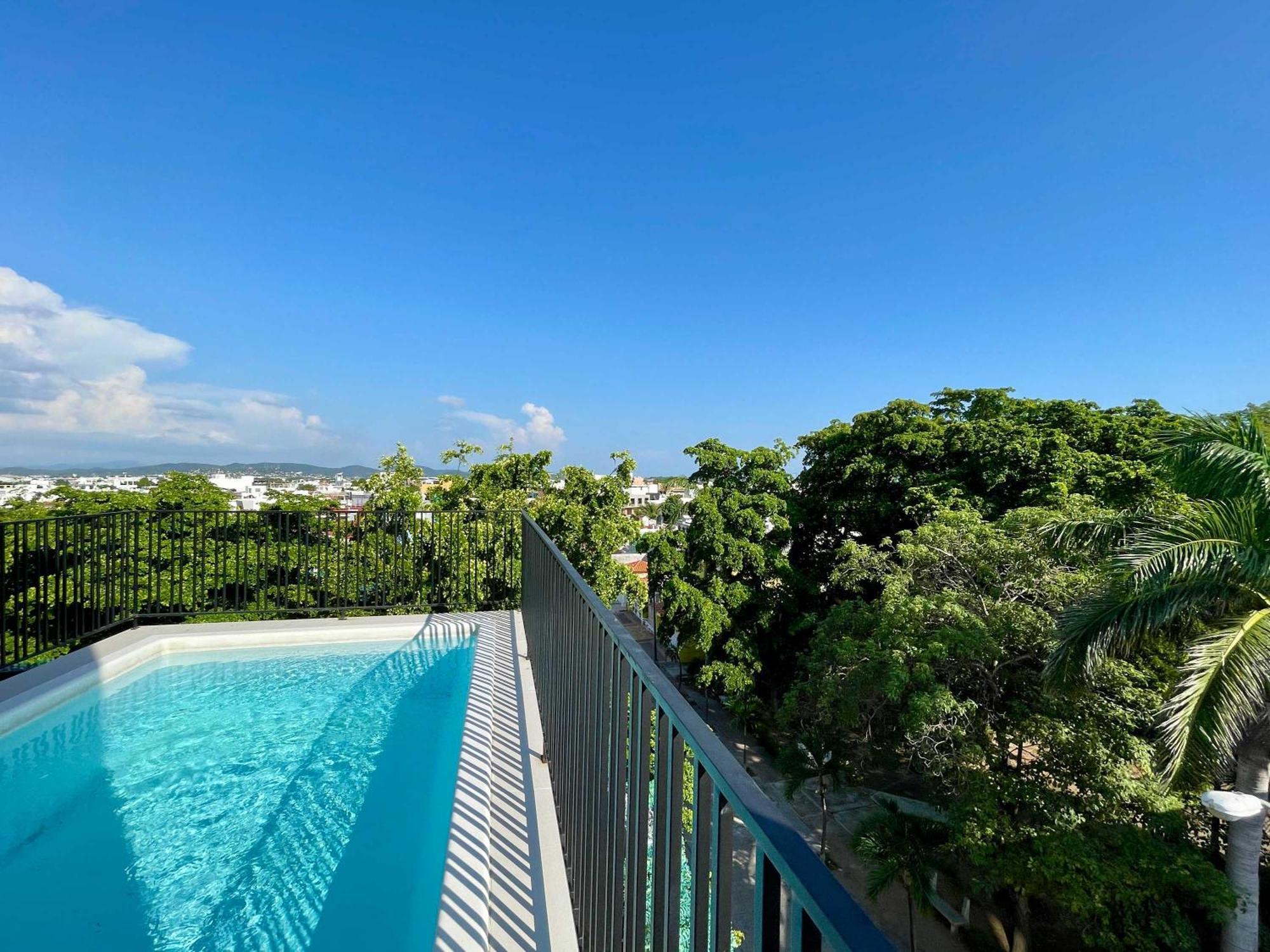 Depa Para 6 Con Alberca En Roof - Perlas 9 Mazatlan Dış mekan fotoğraf