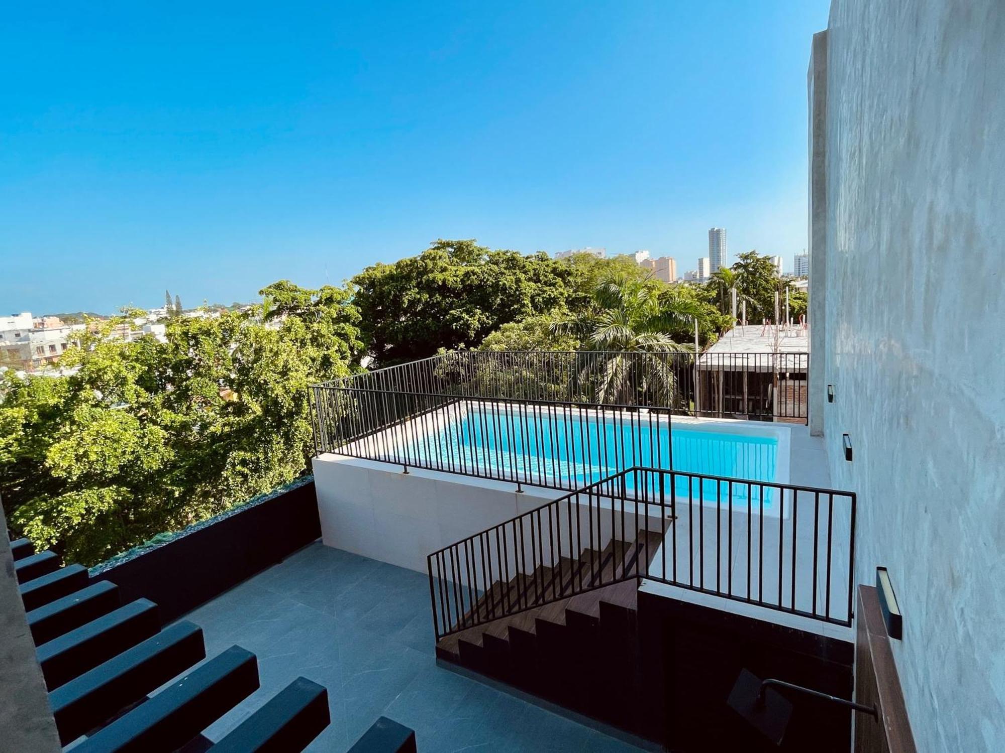 Depa Para 6 Con Alberca En Roof - Perlas 9 Mazatlan Dış mekan fotoğraf